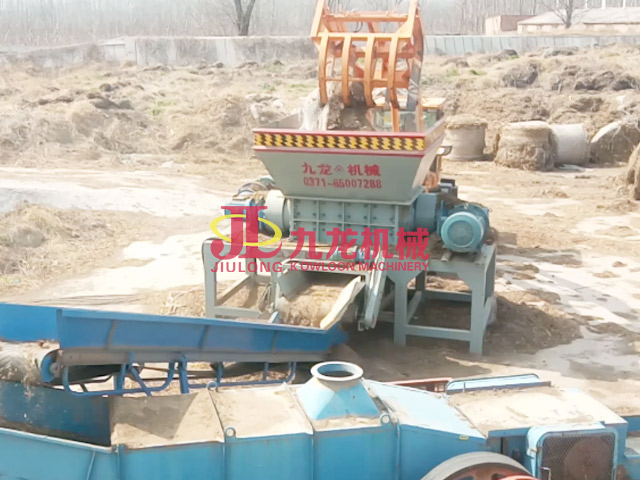 新鄉(xiāng)稻草撕碎機現場